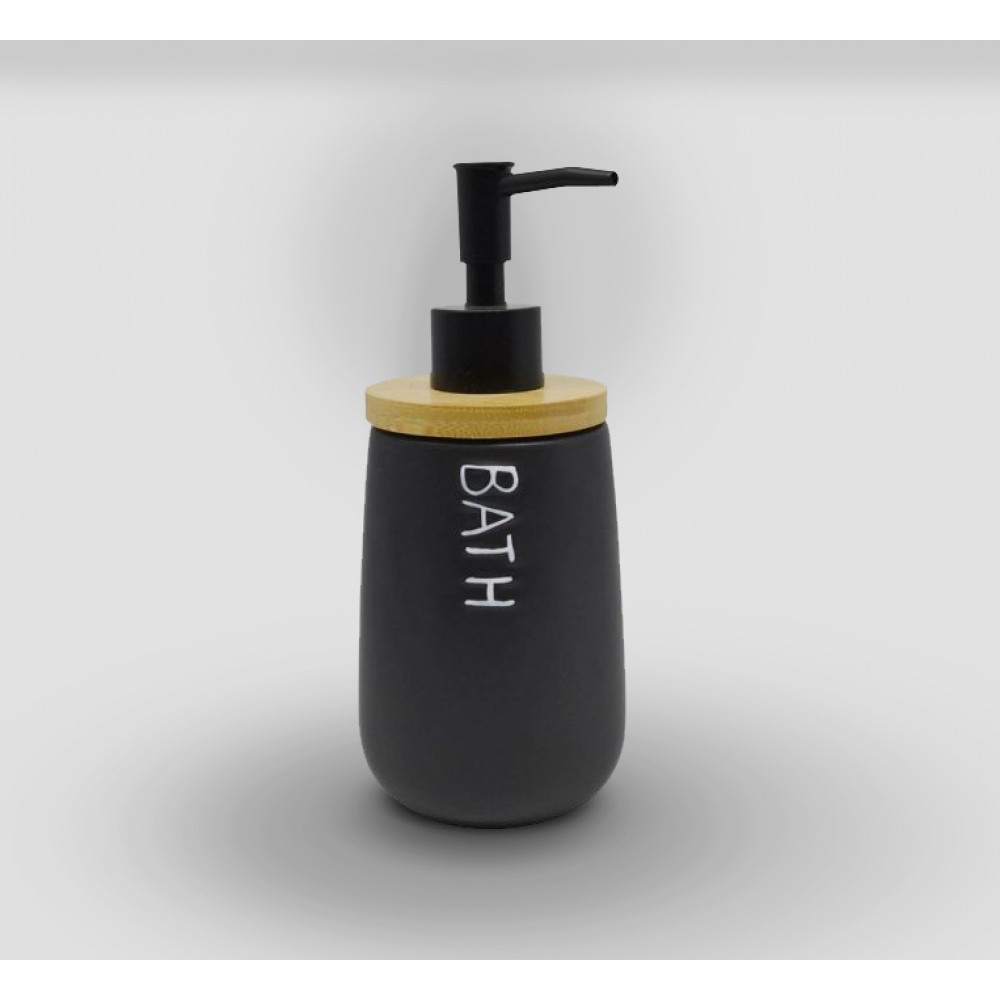 DISPENSER ΜΕ ΜΠΑΜΠΟΥ BATH SL143 ΜΑΥΡΟ 8,5Χ8,5Χ18 DISPENSER ΜΕ ΜΠΑΜΠΟΥ BATH SL143 ΜΑΥΡΟ 8,5Χ8,5Χ18