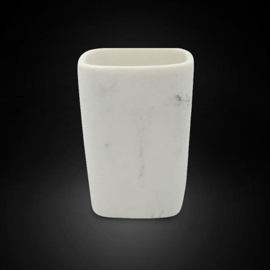 Toothbrush Holder SL144 Marble White 7x7x10cm