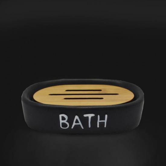 ΣΑΠOYNOΘΗΚΗ BATH SL143 ΜΑΥΡΗ ΜΕ ΜΠΑΜΠΟΥ 13.7X9.7X3 ΣΑΠOYNOΘΗΚΗ BATH SL143 ΜΑΥΡΗ ΜΕ ΜΠΑΜΠΟΥ 13.7X9.7X3