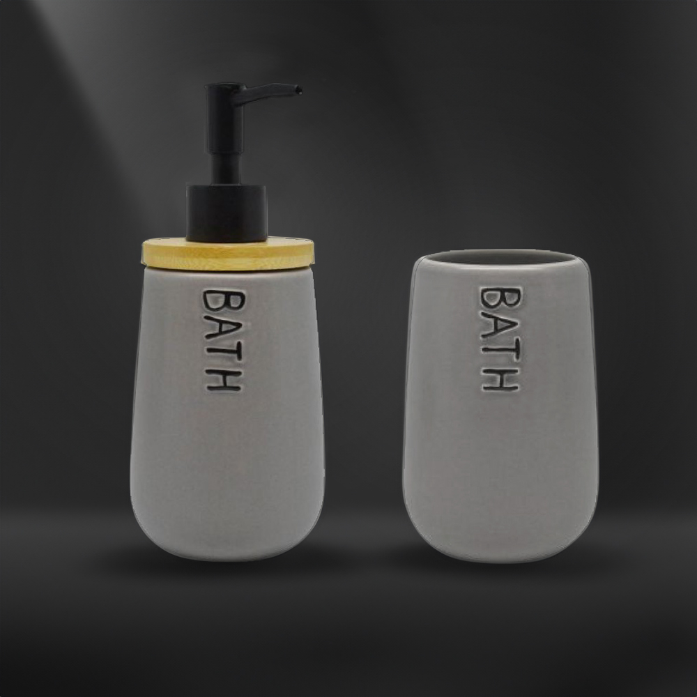 ΣΕΤ ΜΠΑΝΙΟΥ SL-143 ΓΚΡΙ 2ΤΕΜ