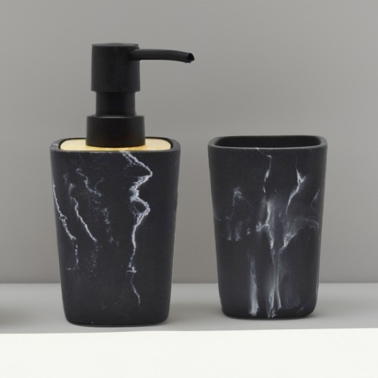 Bathroom Accessory Set SL-144 Black 2pcs