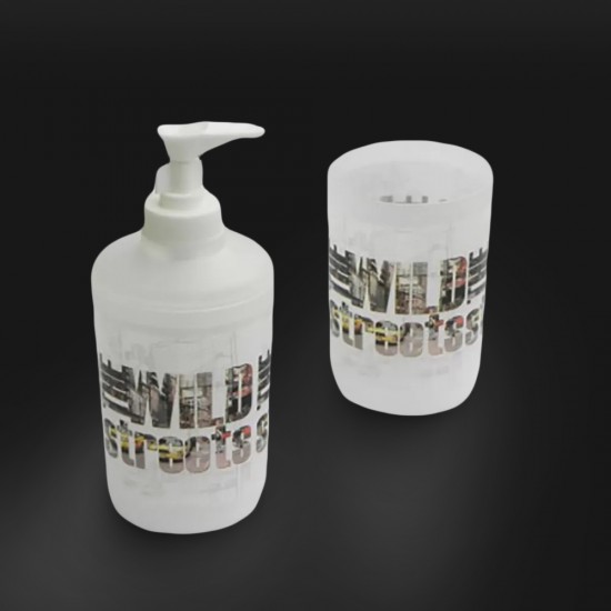 Bathroom Accessory Set Chicago 2pcs. White