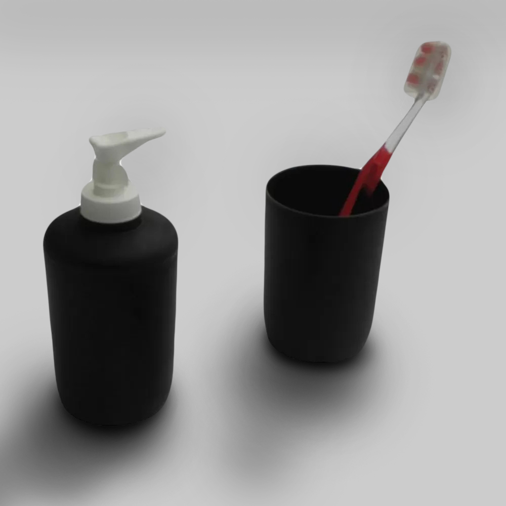 ΣΕΤ ΑΞΕΣΟΥΑΡ 2ΤΕΜ SOLID ΜΑΥΡΟ