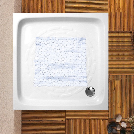 Non-slip Bathtub Mat Carre, White, 44x44cm. 