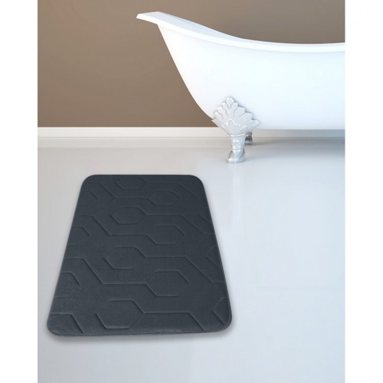 ΠΑΤΑΚΙ ΜΠΑΝΙΟΥ MEMORY FOAM ΓΚΡΙ ΣΚΟΥΡΟ SL315  45X75