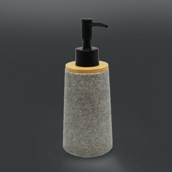 Dispenser SL423 Polyester with Bamboo Grey 7,5x7,5x18,2cm