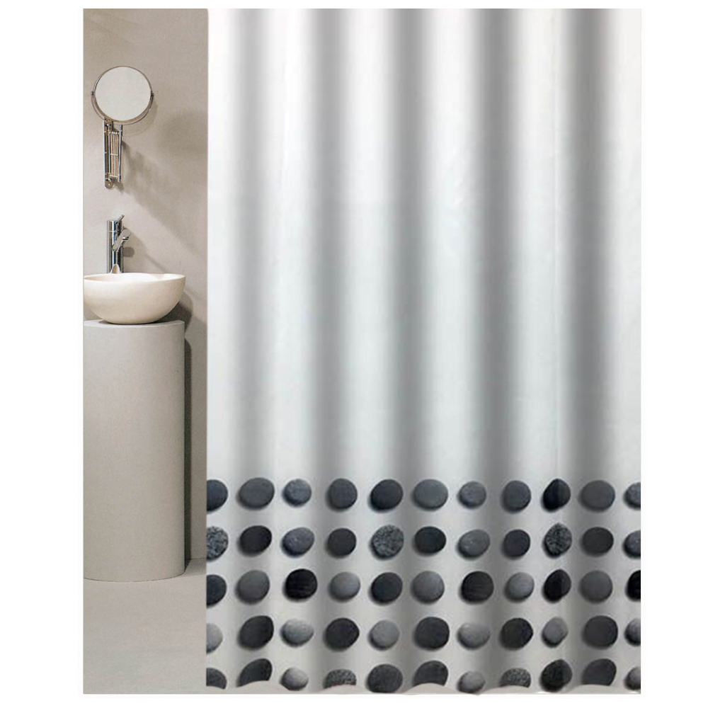 Shower Curtain Gravel 180(L)x180(H)