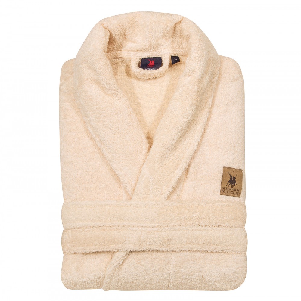 Bathrobe Greenwich Polo Club, X-Large Ecru