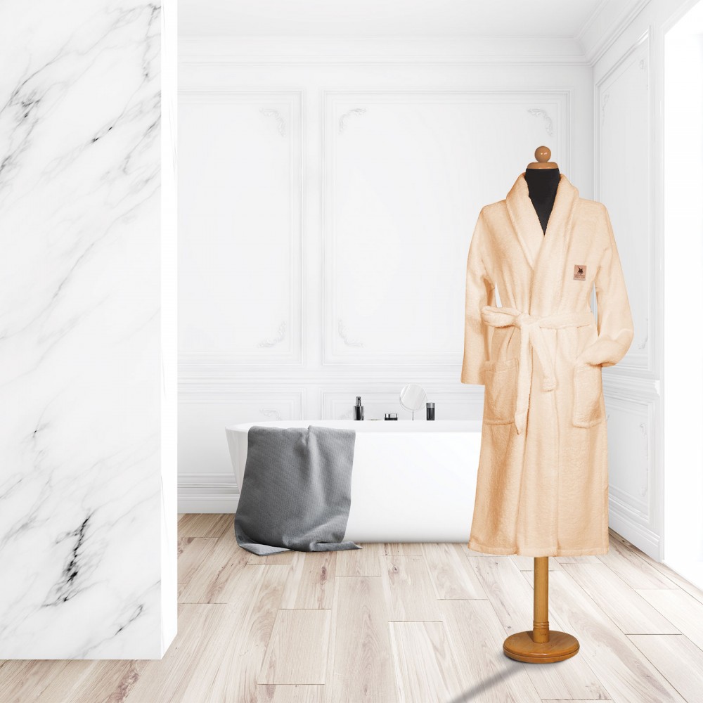 Bathrobe Greenwich Polo Club, X-Large Ecru