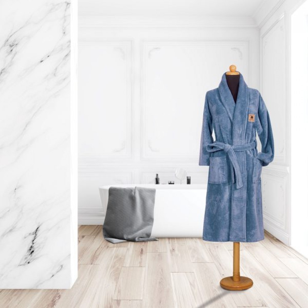 Bathrobe Greenwich Polo Club, Medium Ciel