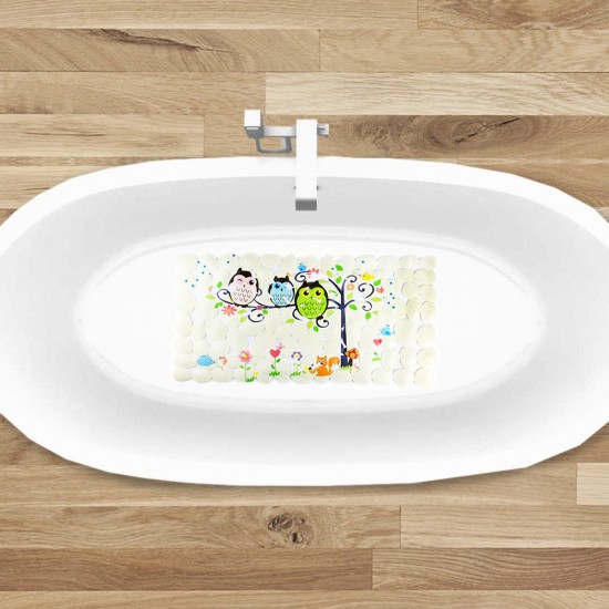 Non-slip Bathtub Mat OwlColours, 35X70cm