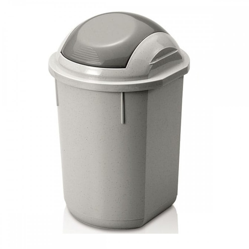 Plastic Trash Bin 8lt SL2541 Grey-9228GREY