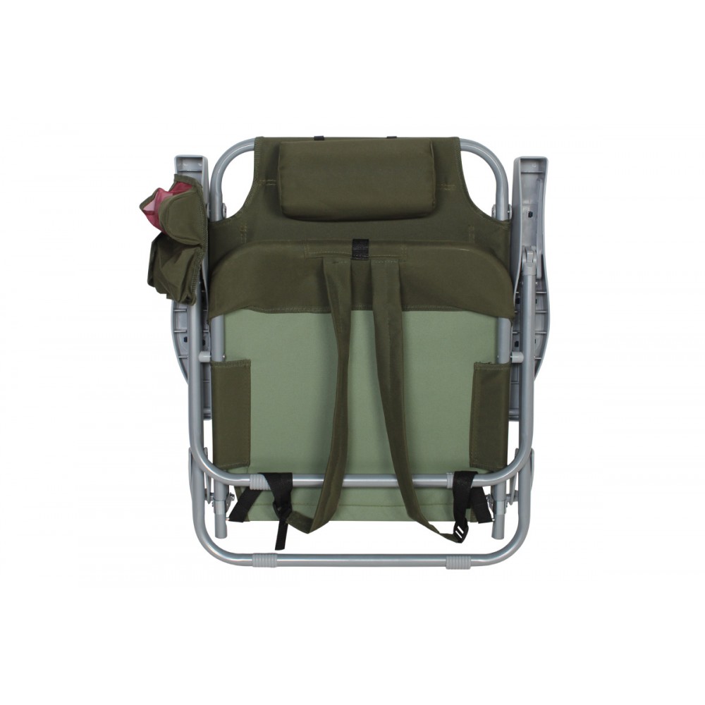 ΚΑΡΕΚΛΑ ΠΑΡΑΛΙΑΣ ΜΕΤΑΛΛΙΚΗ SL115 ΠΡΑΣΙΝΗ 63(Π)Χ48(Μ)Χ79(Υ)