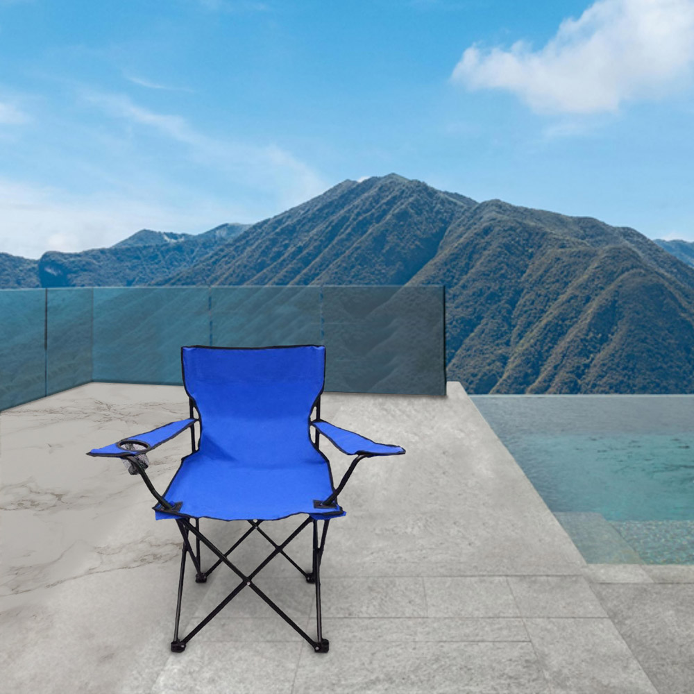 ΚΑΡΕΚΛΑ ΠΑΡΑΛΙΑΣ ΜΕΤΑΛΛΙΚΗ ΑΠΛΗ SL112 ΜΠΛΕ 50(Π)Χ82(Μ)Χ80(Υ)