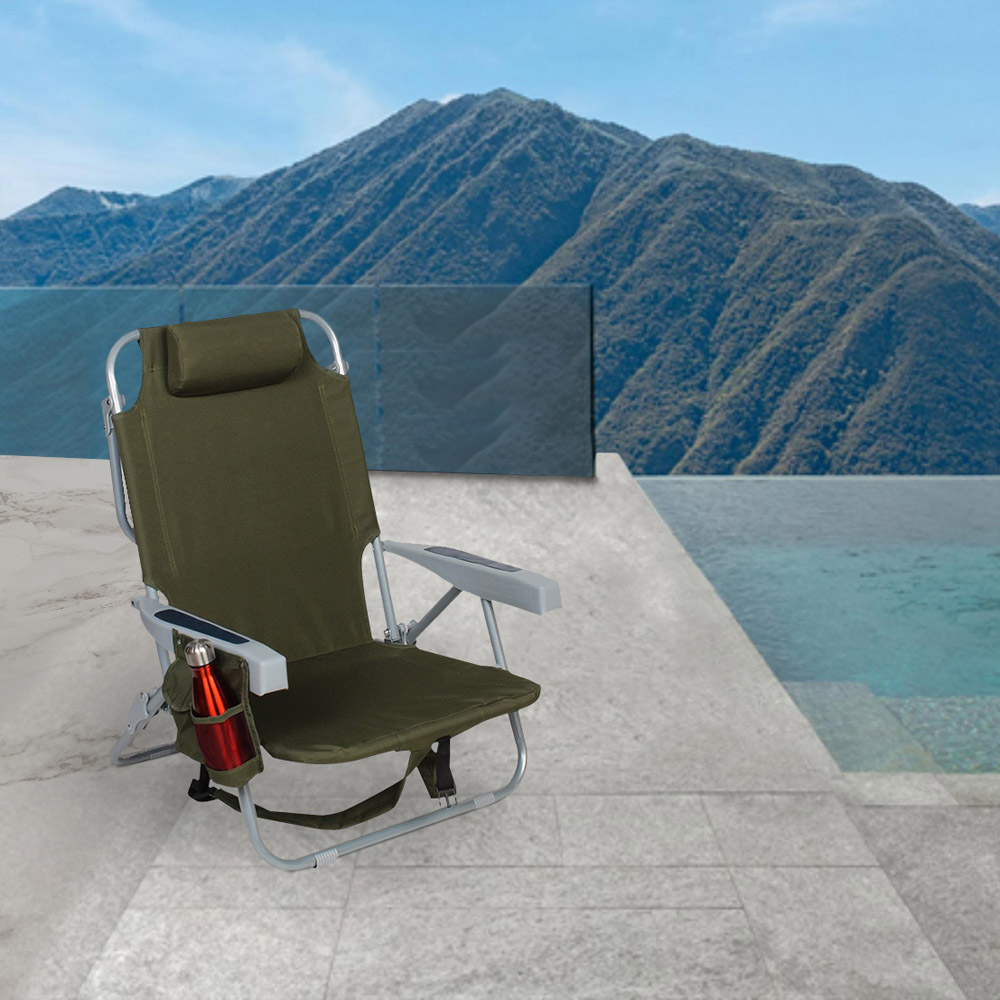 ΚΑΡΕΚΛΑ ΠΑΡΑΛΙΑΣ ΜΕΤΑΛΛΙΚΗ SL115 ΠΡΑΣΙΝΗ 63(Π)Χ48(Μ)Χ79(Υ)