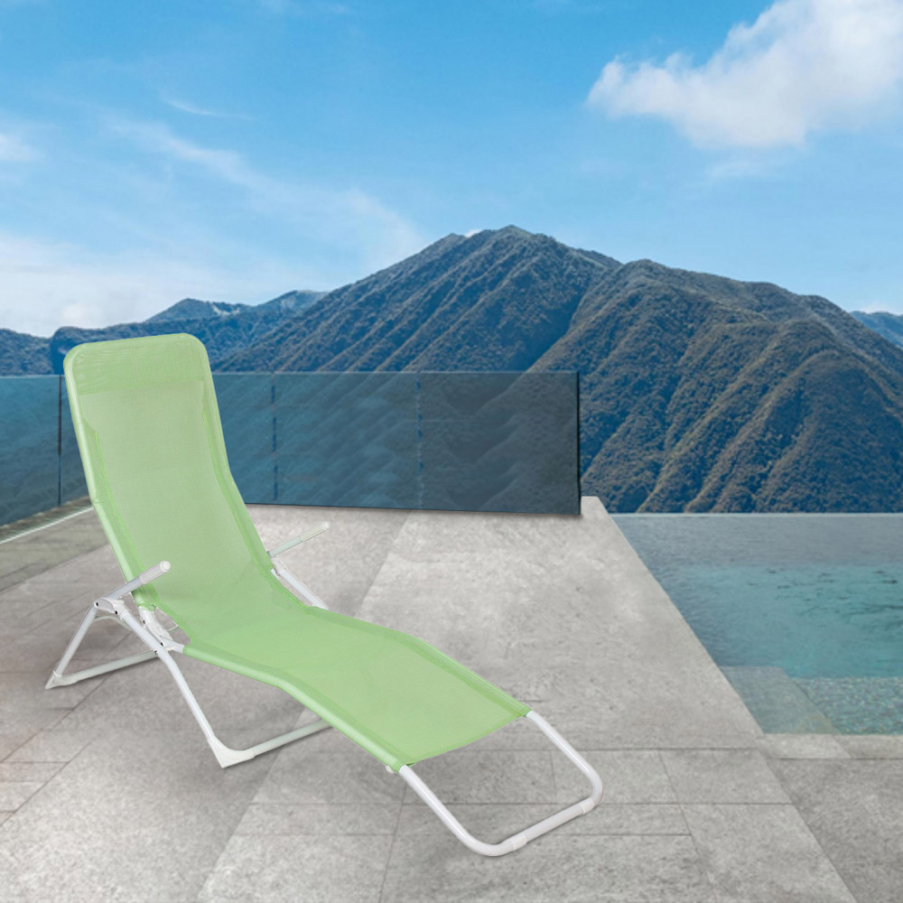 ΞΑΠΛΩΣΤΡΑ ΠΑΡΑΛΙΑΣ ΜΕΤΑΛΛΙΚΗ SL229 ΠΡΑΣΙΝΗ 60(Π)Χ153(Μ)Χ98(Υ)