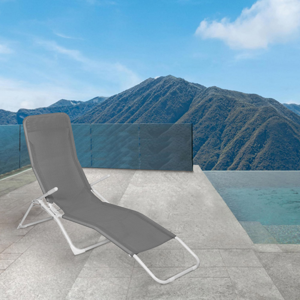 ΞΑΠΛΩΣΤΡΑ ΠΑΡΑΛΙΑΣ ΜΕΤΑΛΛΙΚΗ SL229 ΓΚΡΙ 60(Π)Χ153(Μ)Χ98(Υ)