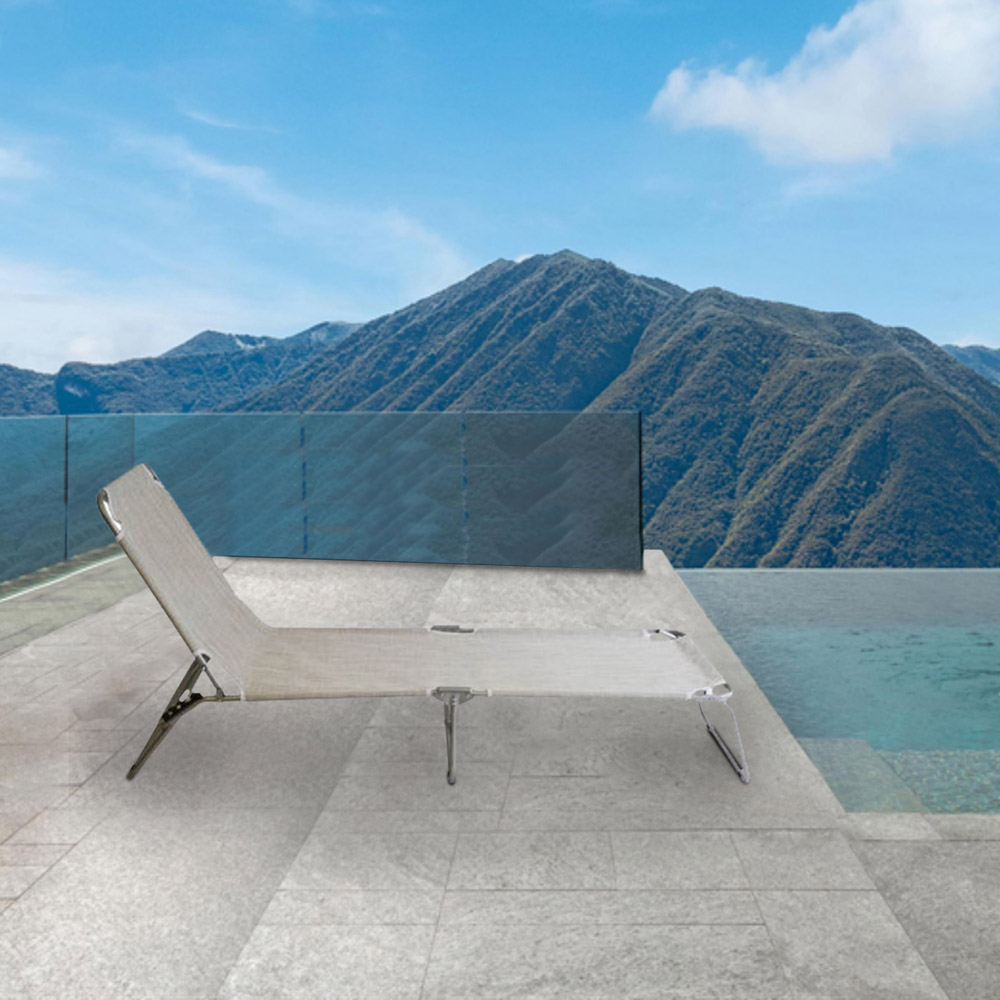 ΞΑΠΛΩΣΤΡΑ ΠΑΡΑΛΙΑΣ ΜΕΤΑΛΛΙΚΗ SL231 ΓΚΡΙ 58(Π)Χ188(Μ)Χ28(Υ)