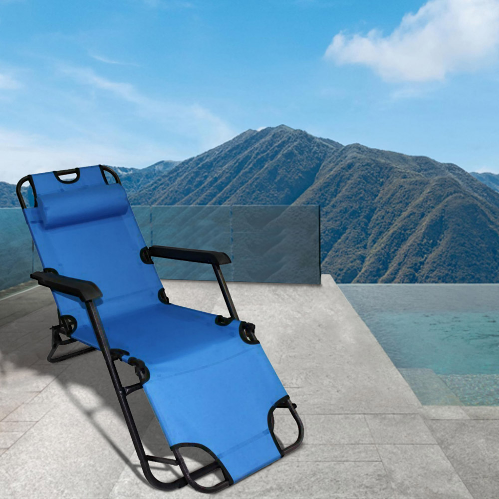 Metal Beach Chair SL233 Blue