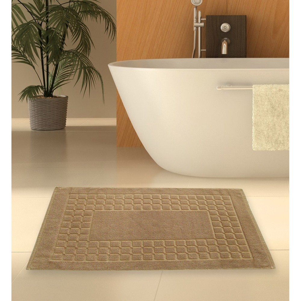 Floor Mat Chess 50x75cm Beige-2800A BEIGE