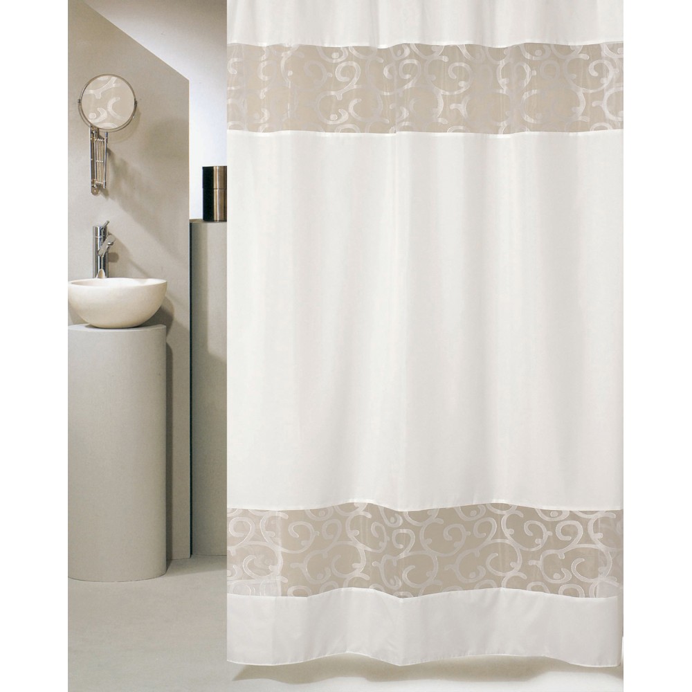 Shower Curtain SC007 240(L)x180(H) White