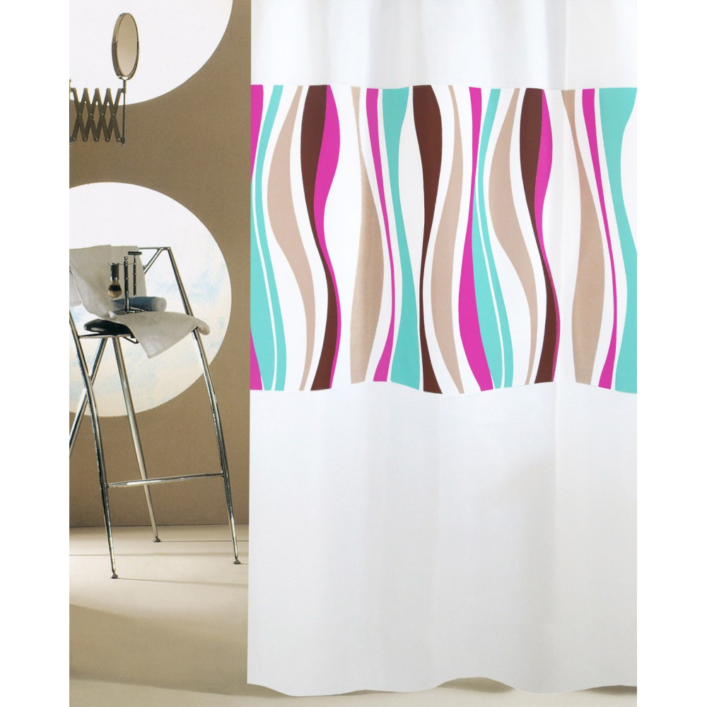 ΚΟΥΡΤΙΝΑ ΜΠΑΝΙΟΥ WAVES 180(Μ)X180(Υ) ΚΟΥΡΤΙΝΑ ΜΠΑΝΙΟΥ WAVES 180(Μ)X180(Υ)