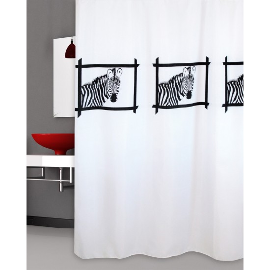 ΚΟΥΡΤΙΝΑ ΜΠΑΝΙΟΥ ZEBRAS HEAD 240(Μ)X180(Υ)