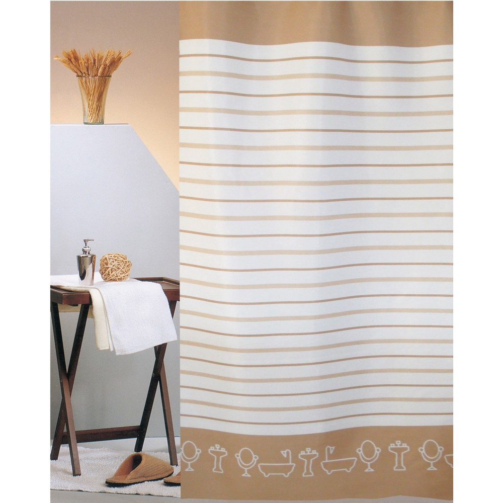 ΚΟΥΡΤΙΝΑ ΜΠΑΝΙΟΥ BATHTUBS 240(Μ)X180(Υ) ΜΠΕΖ