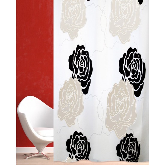ΚΟΥΡΤΙΝΑ ΜΠΑΝΙΟΥ BLACK ROSE 180(Μ)X180(Υ)