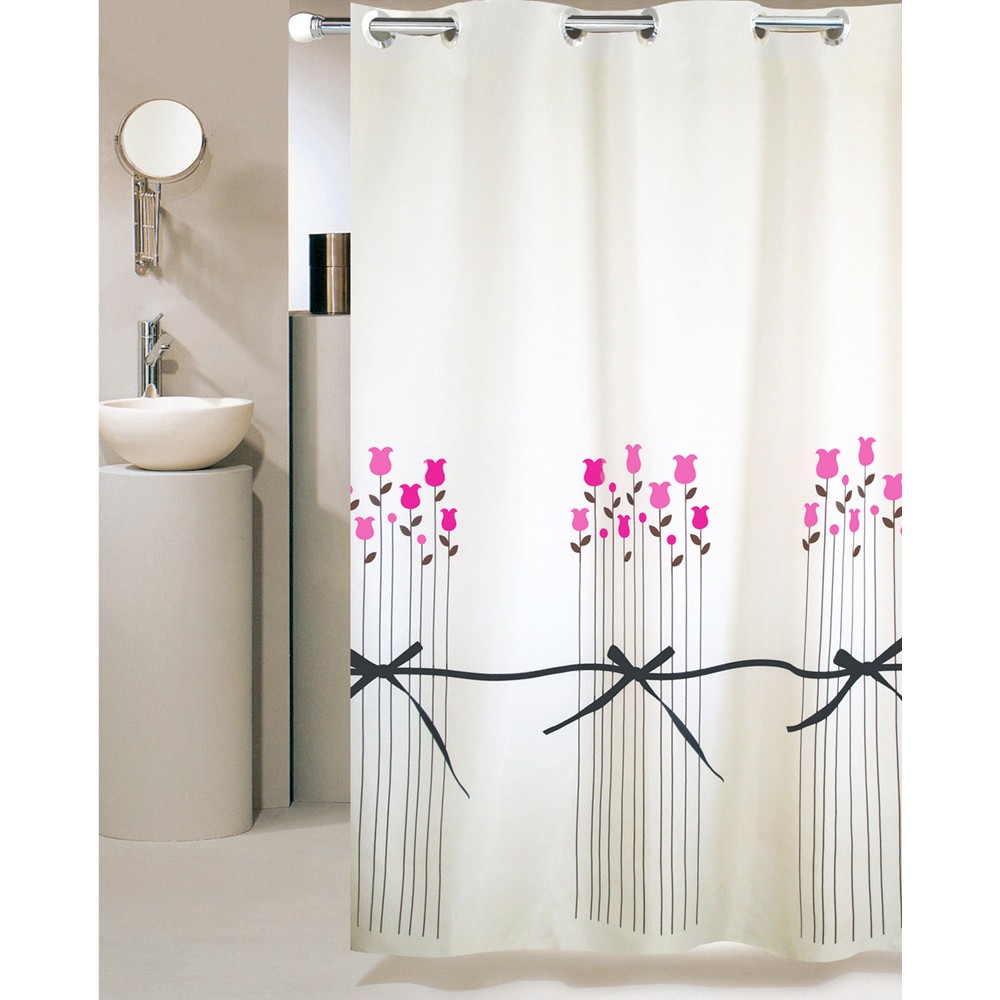 Hookless Shower Curtain Bouquet 240(L)x180(H)