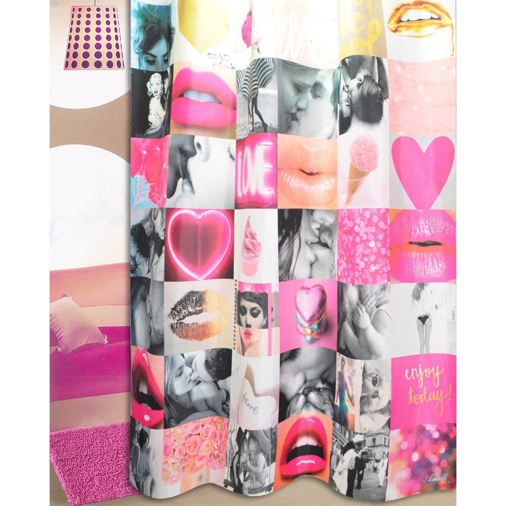 Shower Curtain Love 180(L)x180(H)