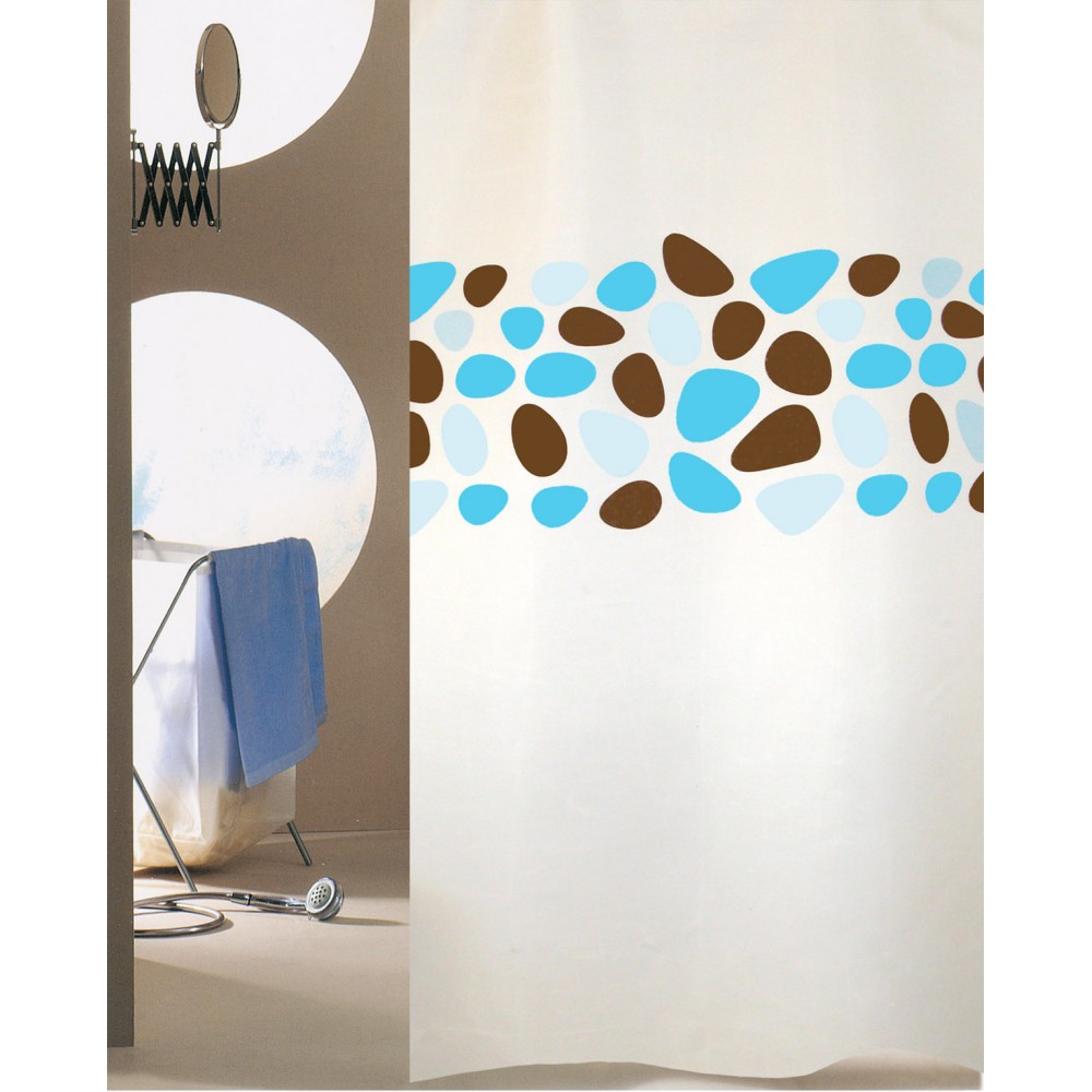 ΚΟΥΡΤΙΝΑ ΜΠΑΝΙΟΥ PEBBLES 180(Μ)X200(Υ) ΤΥΡΚΟΥΑΖ