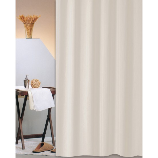 Shower Curtain Solid 180(L)x240(H) Beige