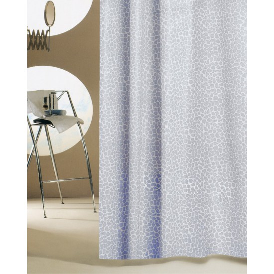 ΚΟΥΡΤΙΝΑ ΜΠΑΝΙΟΥ ΠΛΑΣΤΙΚΗ PEVA MOSAIC ΓΚΡΙ 180(Μ)X180(Υ)