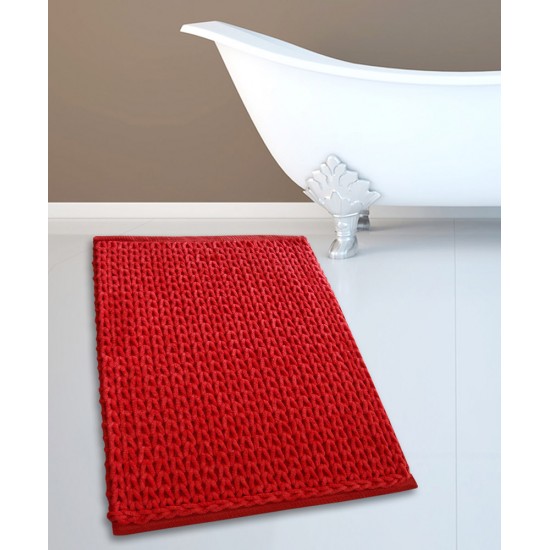 ΠΑΤΑΚΙ ΜΠΑΝΙΟΥ #2335 CHENILLE ΚΟΚΚΙΝΟ 50X80