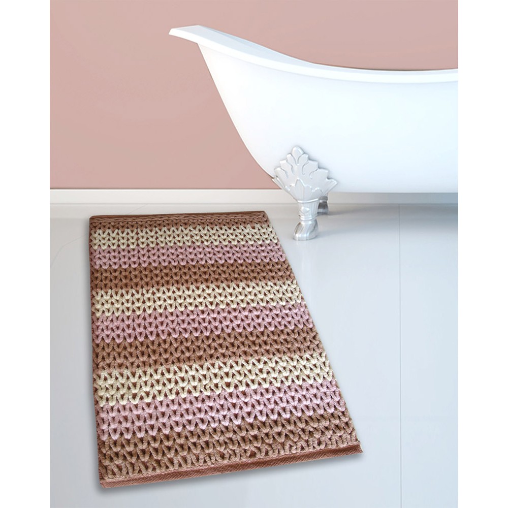 ΠΑΤΑΚΙ ΜΠΑΝΙΟΥ #2335 CΟΤΤΟΝ CΗΕΝΙLLΕ TERRA/ROSE 70X120