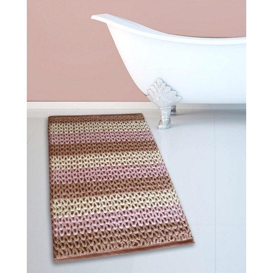 ΠΑΤΑΚΙ ΜΠΑΝΙΟΥ #2335 CΟΤΤΟΝ CΗΕΝΙLLΕ TERRA/ROSE 70X120