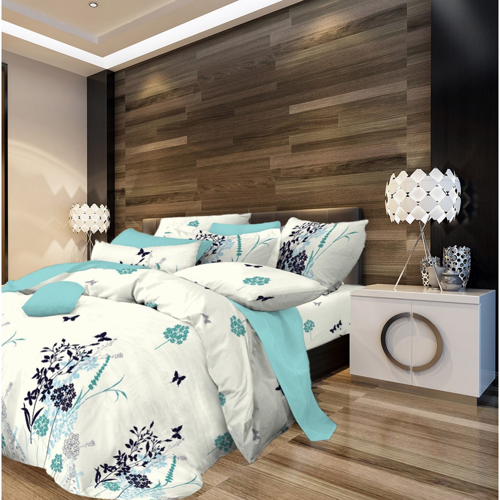 Bedspread Lilium 220x240cm SL1434 Petrol