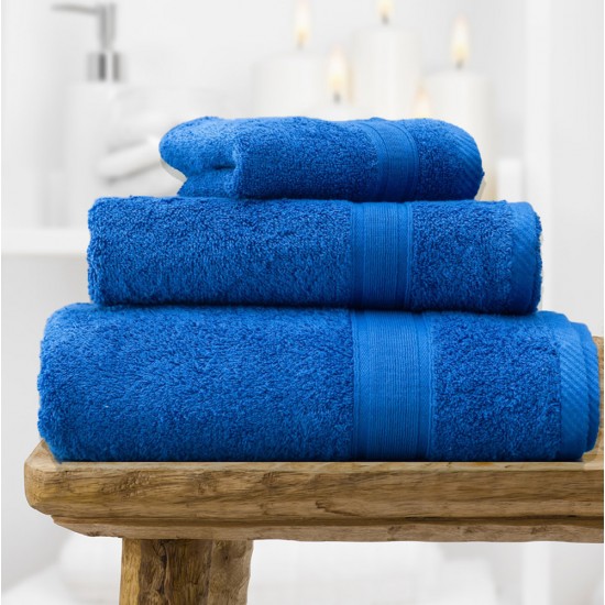 3pcs Towel Set 30x50cm, 50x90cm, 70x140cm SL801 Blue