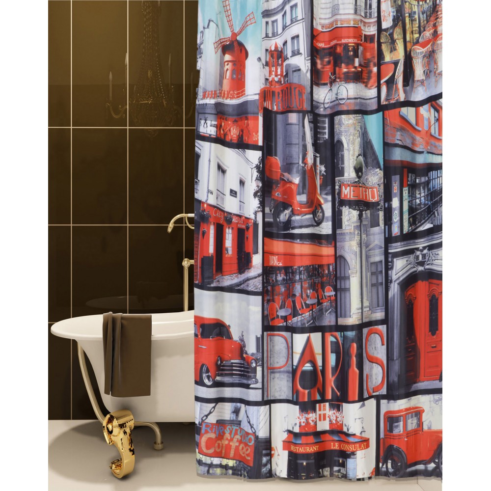 ΚΟΥΡΤΙΝΑ ΜΠΑΝΙΟΥ RED TAXI 180(Μ)X180(Υ)